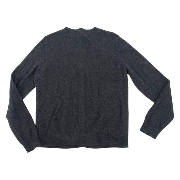 Apt 9 Womens Size XL Gray Argyle 100% Cashmere Cardigan Button Up Sweater - Picture 2 of 11